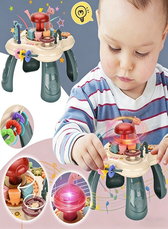 Rubvrenti Baby Musical Activity  Center Table Toy, Toddler Infant Toys for  Boys Girls Gifts, Safe, Sturdy, and Fun,Baby Sensory Toys for Toddler, Learning & Educational Toys - Image 1